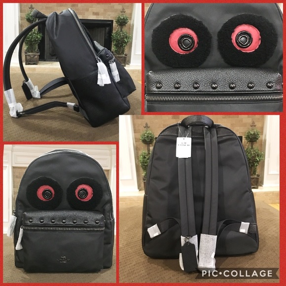 NWT! $450 Authentic COACH Charlie Backpack - Picture 3 of 7
